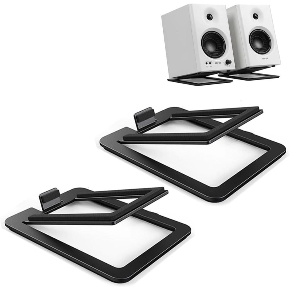 (ราคาต่อคู่)Desktop Speaker Stand ขาตั้งลำโพง แท่นวาง อุปกรณ์เสริมสำหรับวางลำโพง Monitor Stand