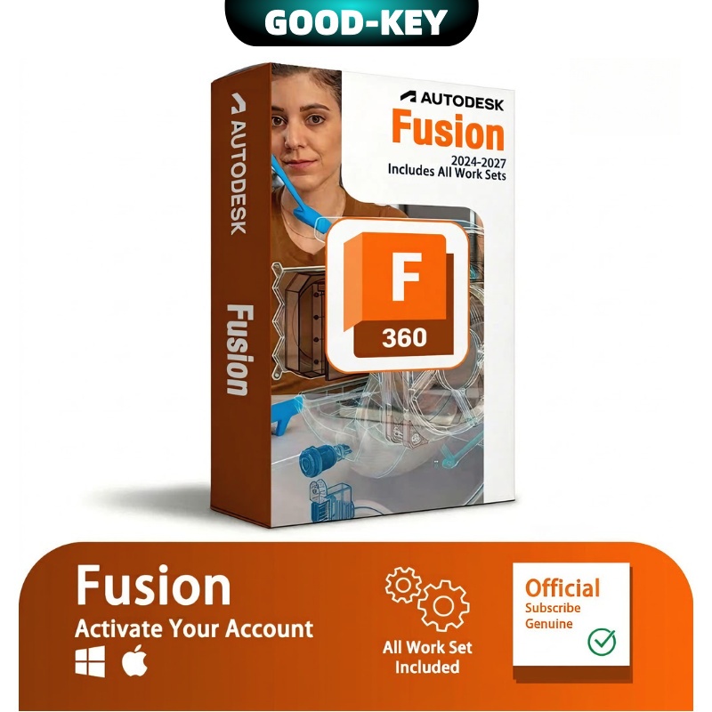 [GOODKEY]Fusion 360 2027-2024 การสมัครสมาชิกแท้ล่าสุด Autodesk การเปิดใช้งาน Bind ด้วยอีเมลของคุณเอง