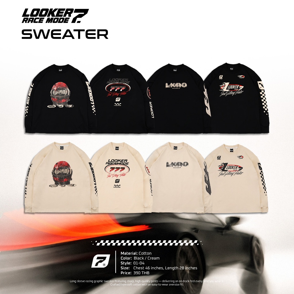 เสื้อสเวตเตอร์ LOOKER – RACE MODE 07 / SWEATER