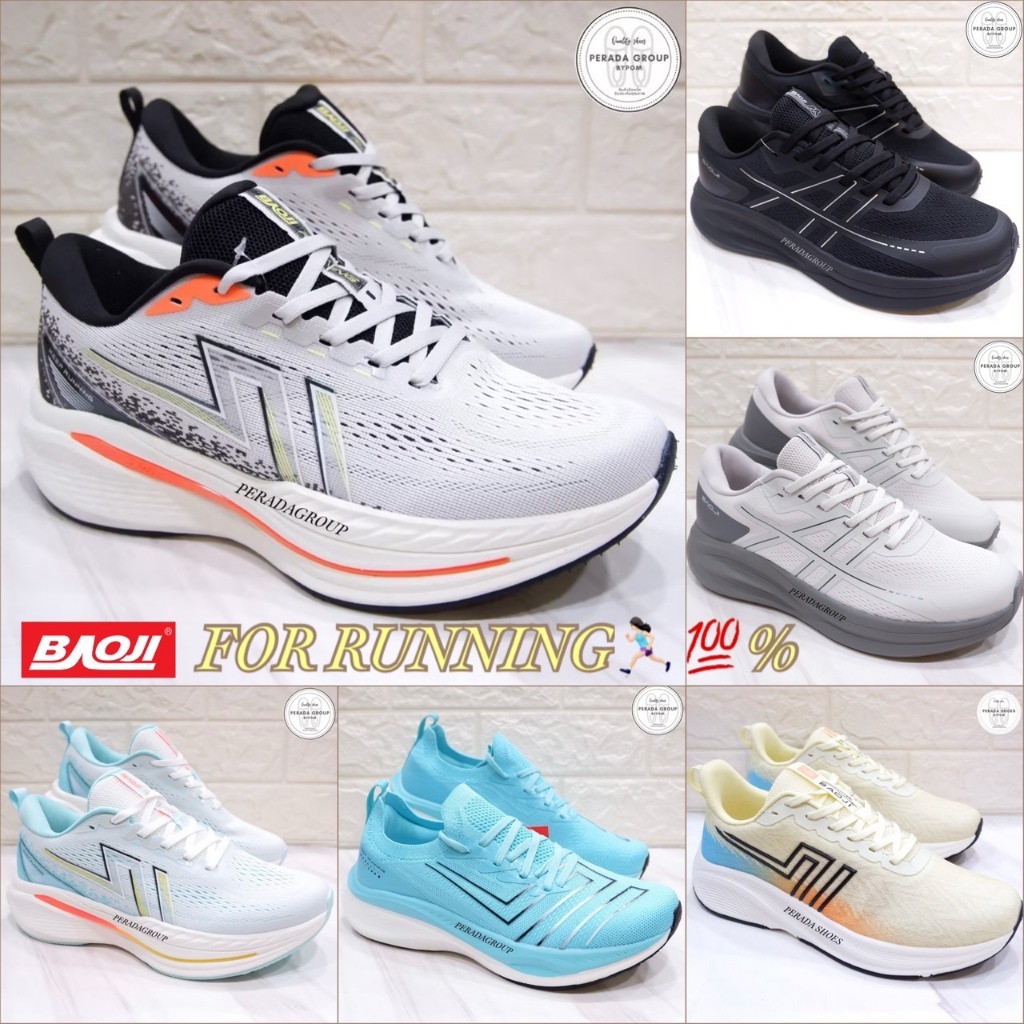 baoji for running แท้💯% รองเท้าผ้าใบ รองเท้าวิ่งบาโอจิ รุ่น BJM831 / BJM891 / BJM959 ไซส์ 41-45