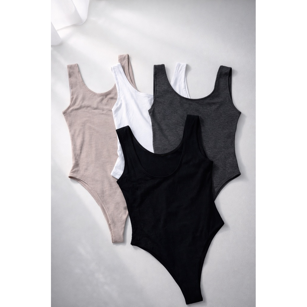 เสื้อกล้ามบอดี้สูท Bodysuit เว้าหลัง