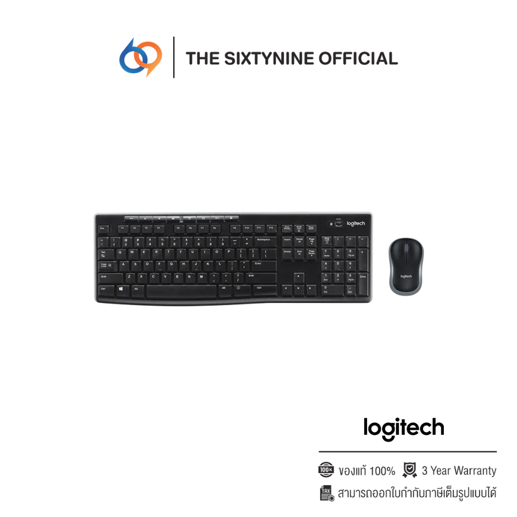 Logitech MK270R Wireless Combo Black TH/EN (920-006315)
