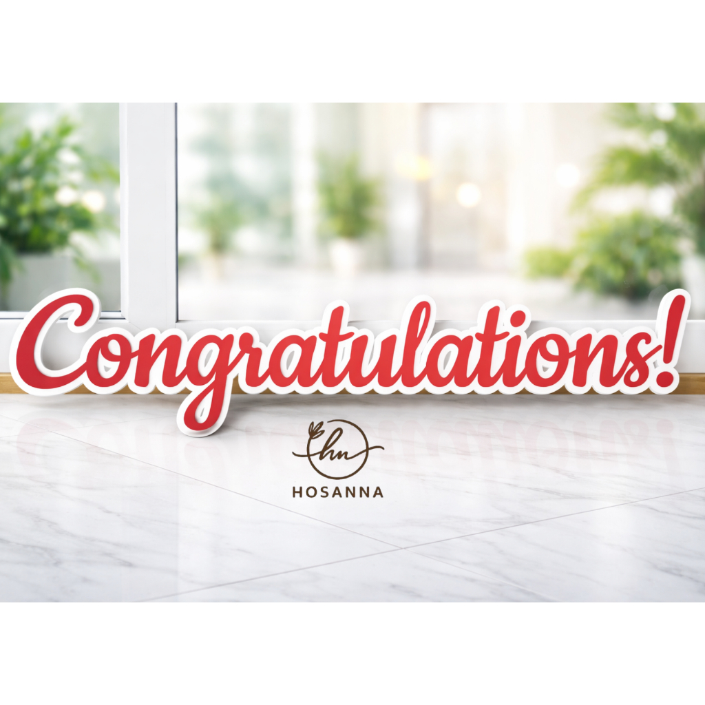 ป้ายCongratulations ป้ายตัวอักษรงานรับปริญญา | ป้ายตกแต่งงานเลี้ยง งานจบการศึกษา โฟมพรีเมี่ยม ราคา ถูกที่สุด ดีลบีเคเค