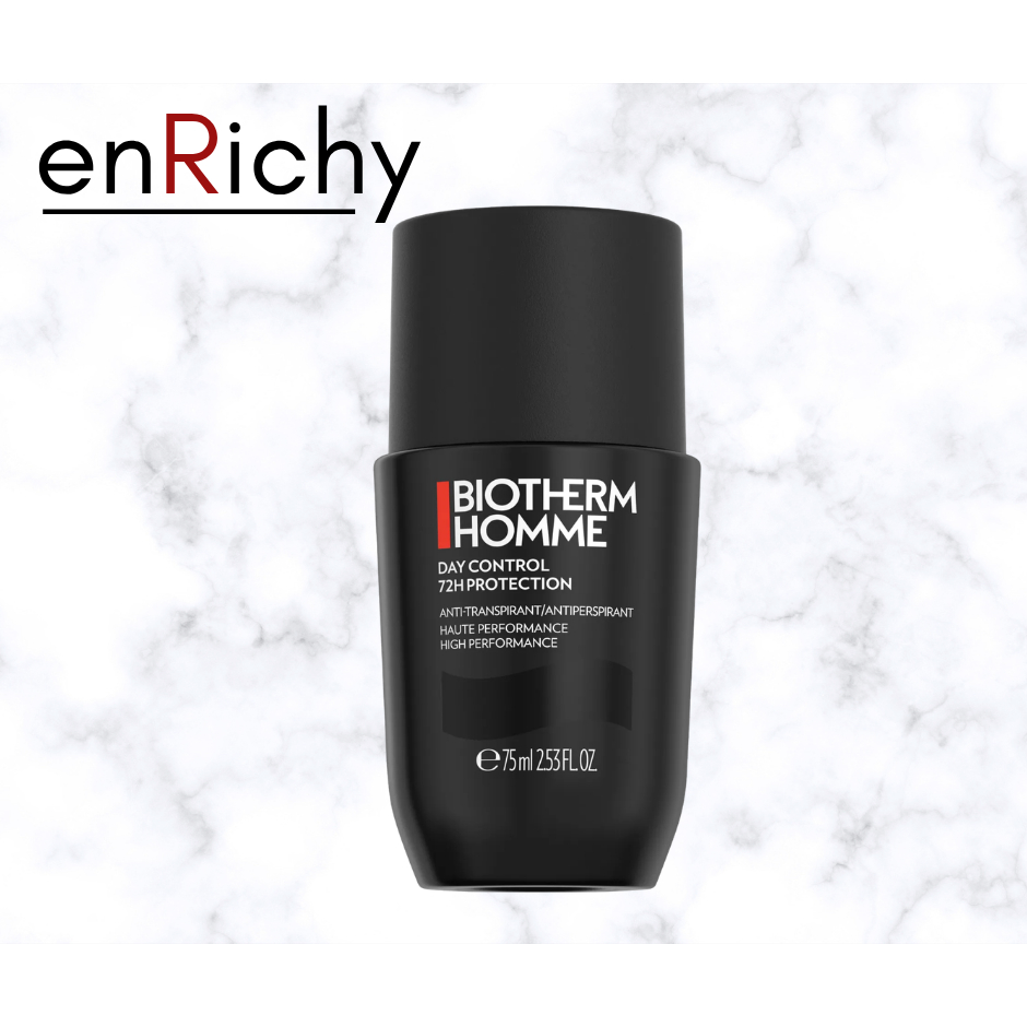 โรลออนระงับกลิ่น Biotherm for men DAY CONTROL Roll on Deodorant 75ml เดย์คอนโทรล ติดทนนาน 72 ชั่วโมง # รักแร้ # ผู้ชาย