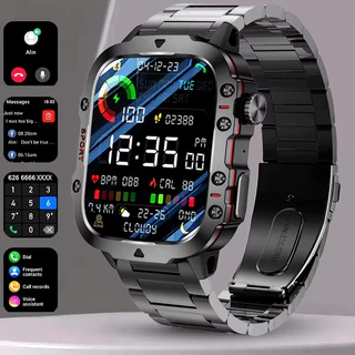 24H Ship 2026 Smart Watch Men Outdoor 2.01" Screen 3ATM Waterproof Watches Bluetooth Call Ai Voice Sport Smartwatch