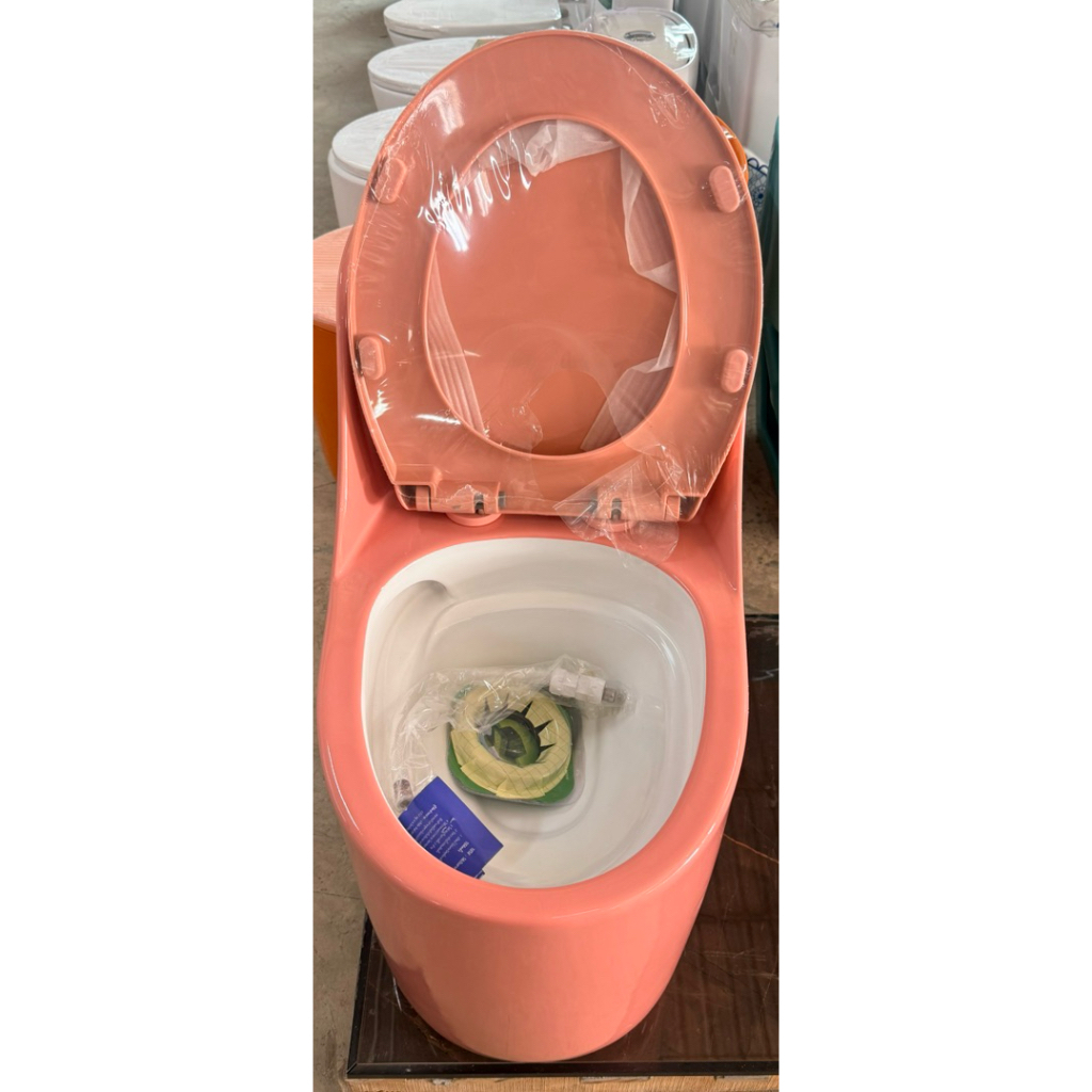 พร้อมส่ง 🚛CHARIOT ชักโครกชิ้นเดียว ทรงมินิมอล  [ฟรีลูกยาง+สายน้ำดี]