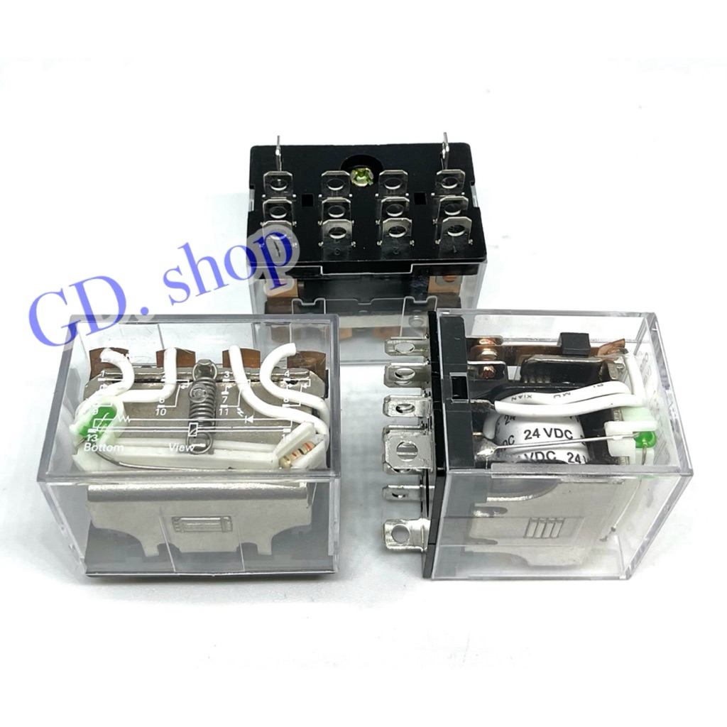 รีเลย์ LY4N  12VDC. 24VDC 24VAC 110VAC 220VAC Relay พร้อมส่ง