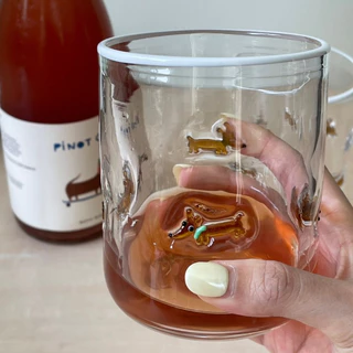 BON BON projects - Dachshund emoji glass - แก้วอิโมจิลายดัชชุน