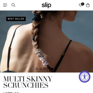 SlipSilkScrunchiesยางมัดผมผ้าไหมแท้ลดผมขาดไม่เป็นรอยมัดนุ่มไม่กินผม(แบ่งขายนะค่ะรุ่นนี้ทางแบรนด์ไม่สังผลิตแล้ว)