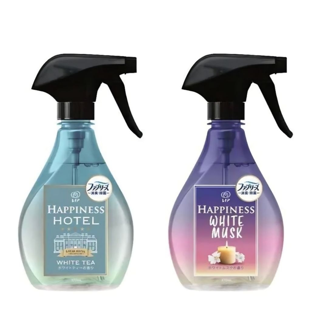 🚚พร้อมส่ง🇯🇵นำเข้าจากญี่ปุ่นแท้100% P&G Febreze Happiness Hotel สเปรย์ฉีดผ้าขจัดกลิ่นและแบคทีเรีย 370ml.