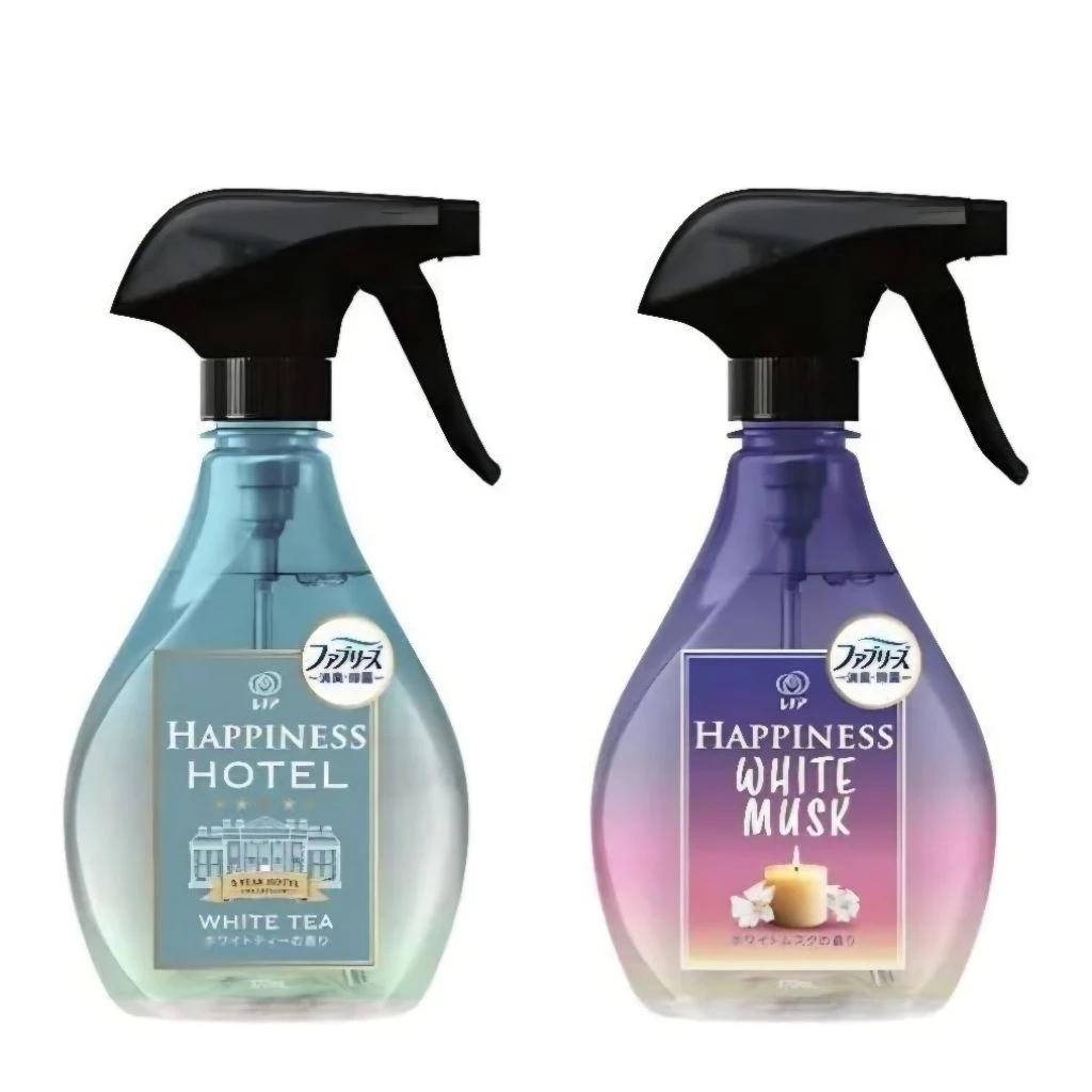 🚚พร้อมส่ง🇯🇵นำเข้าจากญี่ปุ่นแท้100% P&G Febreze Happiness Hotel สเปรย์ฉีดผ้าขจัดกลิ่นและแบคทีเรีย 370ml.
