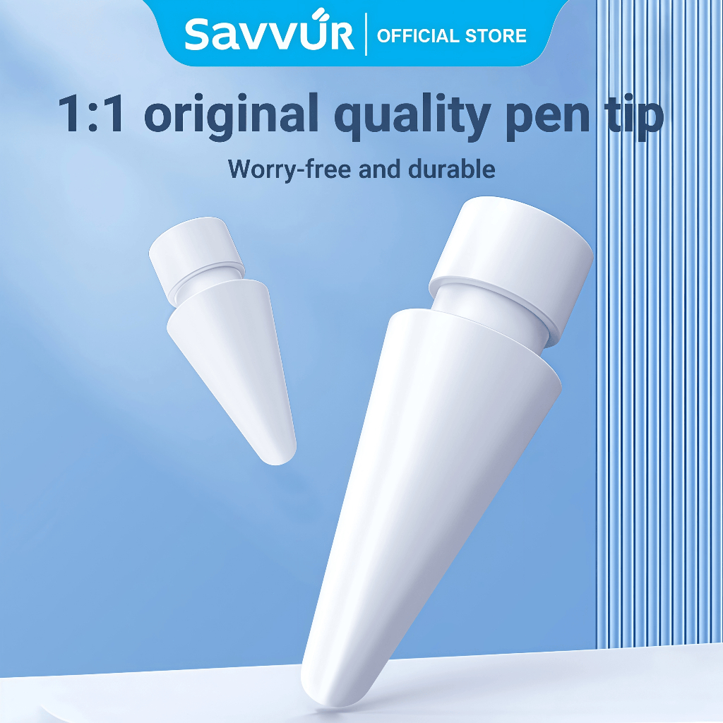Savvur แท็บเล็ต ใช้งานร่วมกับ Apple iPad Pencil 1/2 หัวปากกาไอแพด สไตลัส ไส้ปากกาสำหรับเปลี่ยน คุณภาพดี ราคาประหยัด