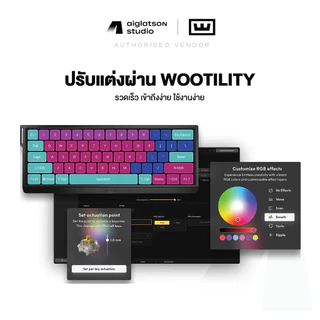 (จัดส่งภายใน 10 ส.ค.) คีย์บอร์ดเกมมิ่ง Wooting 60HE v2 - คีย์บอร์ด Magnetic ไซส์ 60% สวิตช์ Lekker Tikken