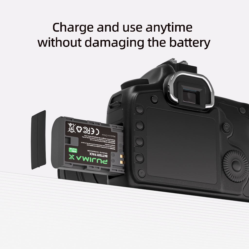 PUJIMAX ถ่านชาร์จ LP-E6 เครื่องชาร์จถ่าน แบตเตอรี่กล้อง สำหรับ Canon 5DS R 5D MarkII 6D 7D 90D R5 R6 ราคา ถูกที่สุด ดีลบีเคเค แกลเลอรีภาพที่ 6