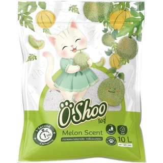 (1ถุง)Oshoo ทรายแมวเบนโทรไนท์ โอชู่ 10L x1ถุง