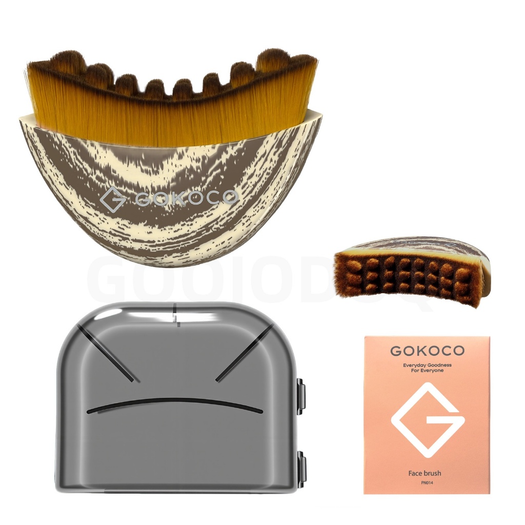 GOKOCO แปรงระบายน้ําน้ําเหลืองตามหลักสรีระศาสตร์  แปรงยกกระชับใบหน้า ลดเลือนริ้วรอย แปรงกัวซา แปรงนวดตัวแบบเต็มรูปแบบ