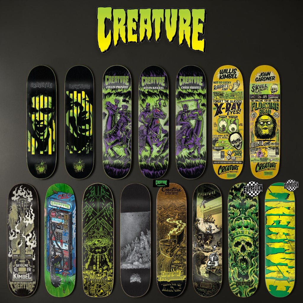 CREATURE Skateboard Deck | แผ่นเปล่าสเก็ตบอร์ดครีเอเจอร์ สินค้านำเข้า ของแท้ 100% [สินค้าพร้อมส่งจาก