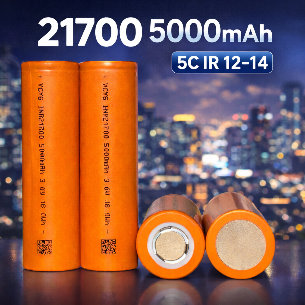 ถ่านลิเธียมไอออน YCYG 21700 5000mAh หัวแบน จ่ายกระแสสูงสุด 15A – โปรปัง
