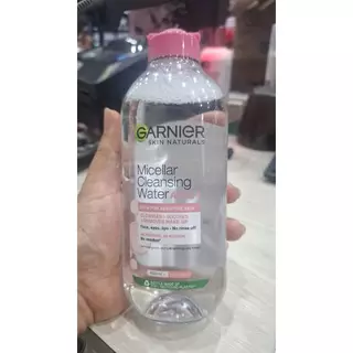 [1 ขวด] Garnier การ์นิเย่ ไมเซล่า คลีนซิ่ง วอเตอร์ เซนซิทีฟ ขนาด 400 มล.(ขวดชมพู)