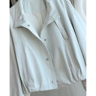 -𝐂𝐡𝐢𝐯𝐚- DEWY JACKET | เสื้อแจ็คเก็ตโทนสีพาสเทล แขนพับลายตาราง