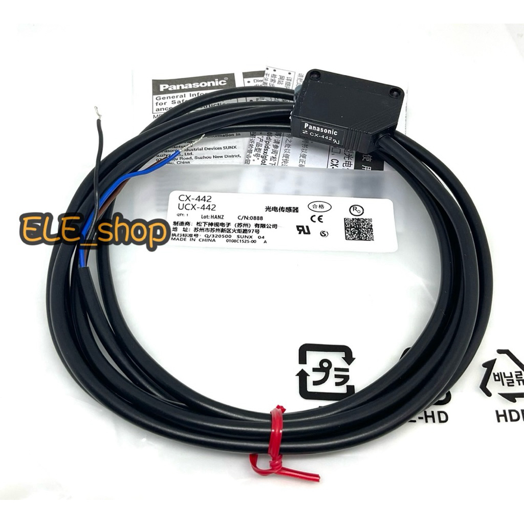 CX-442 CX442 Panasonic Photoelectric Sensor, 4สาย ระยะจับ 20mm→300mm ชนิด NPN เซ็นเซอร์ sensor พร้อม