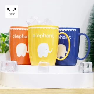 MOMOMART แก้วน้ำพลาสติก 400ml แก้วน้ำดื่ม มีหูจับ แข็งแรง ทนทาน รุ่น MD10-011-16