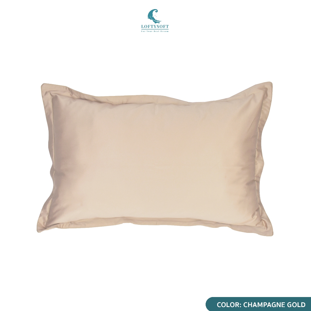 LOFTYSOFT ปลอกหมอน CottonSilk 550 เส้นด้าย Elegance - Champagne Gold