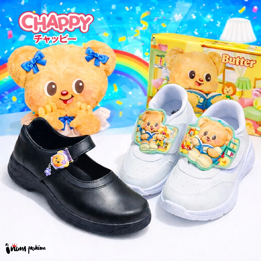 NFshoes รองเท้านักเรียนหญิง น้องหมีเนย ButterBear Chappy รุ่น CPS-BB1/CPS-BB2 รองเท้านักเรียน รุ่นใหม่ ลิขสิทธิ์แท้ W/H
