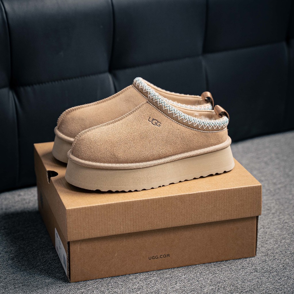 ของแท้ 100% UGG Tazz รองเท้าแตะหุ้มส้นผู้หญิง นุ่มสบาย ใส่ได้ทุกโอกาส มีขนด้านใน ราคา ถูกที่สุด ดีลบีเคเค แกลเลอรีภาพที่ 4