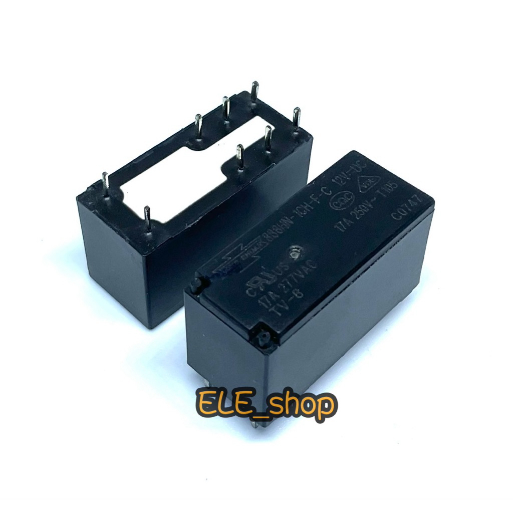 รีเลย์ 888HN-1CH-F-C 12V=DC Relay หน้าคอนแทค17A 277VAC 1คอนแทค ของใหม่พร้อมส่ง