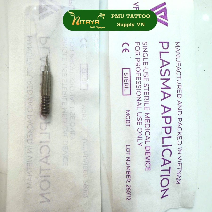 เข็ม Plasma Vplas ของแท้ เข็มเครื่อง Plasma สำหรับลบไฝ กระ ติ่งเนื้อ ใช้โดย Master Cao Huong Vic