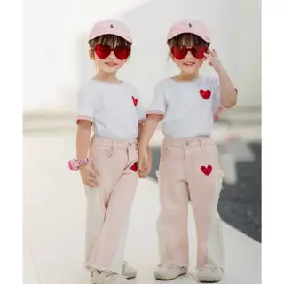 TW Baby - กางเกงยีนส์เด็กผู้หญิง สีชมพู