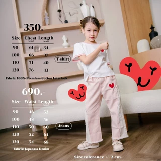 TW Baby - กางเกงยีนส์เด็กผู้หญิง สีชมพู