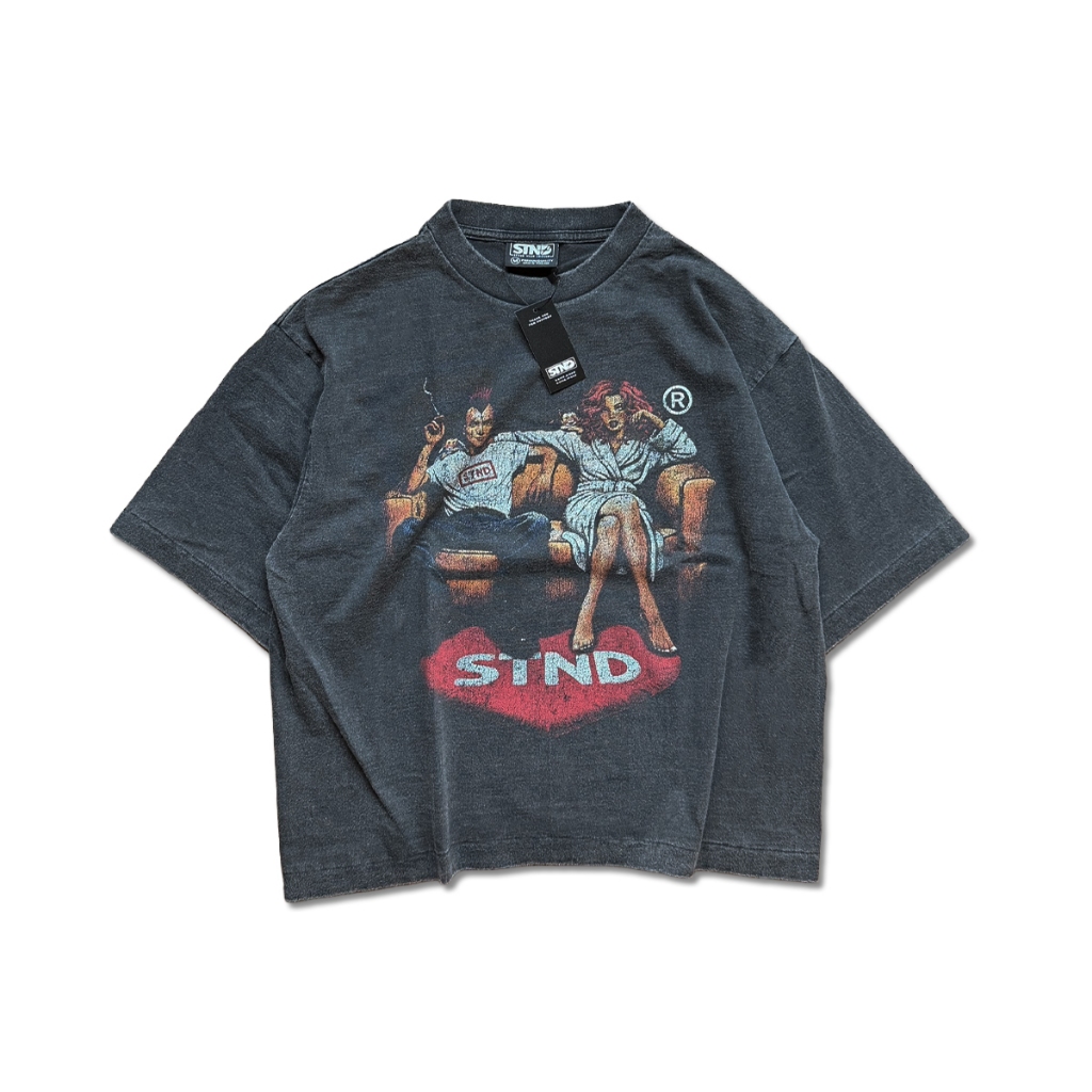 STND10 Boxy T-Shirt “Toxic Couple” เสื้อยืดครอปวินเทจ