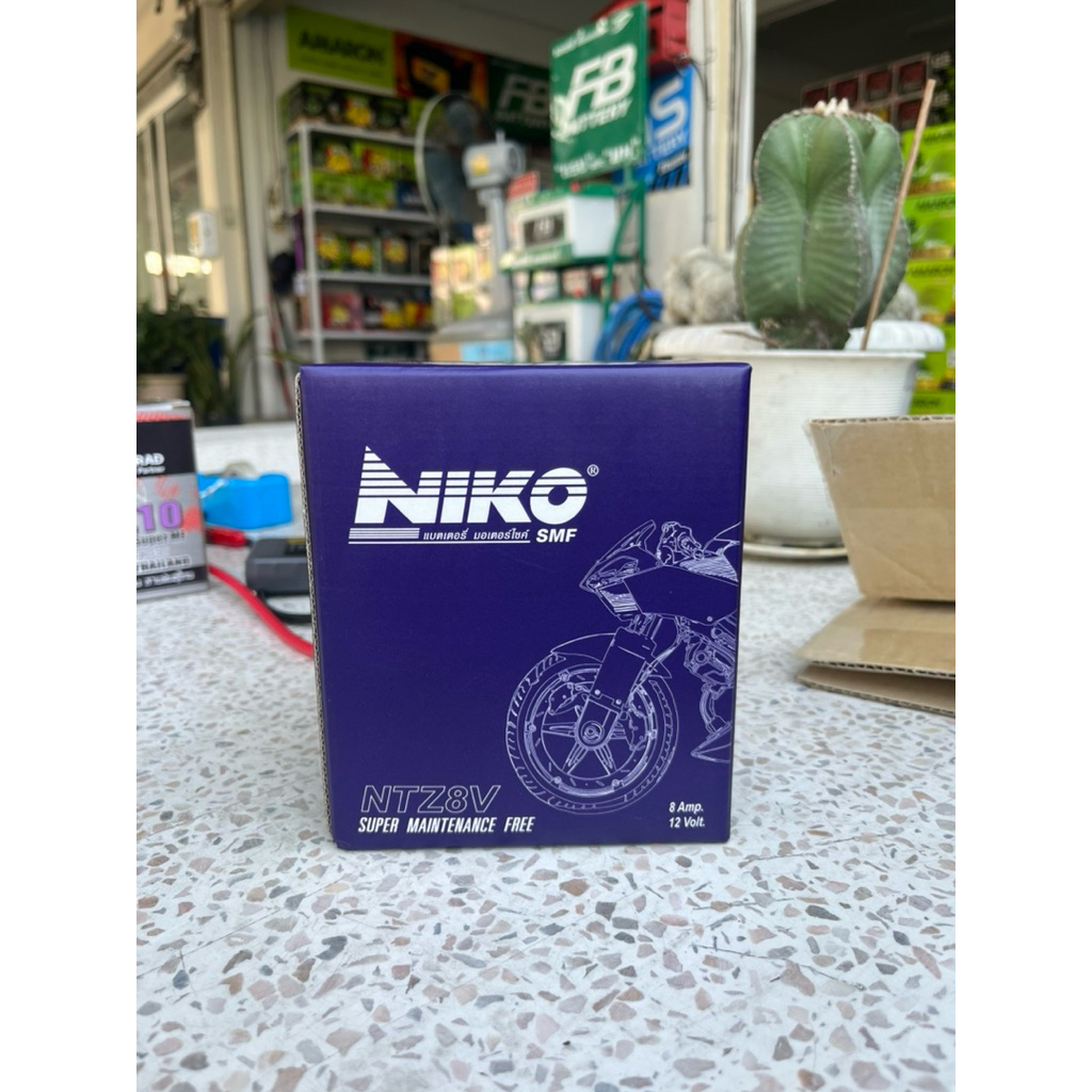 niko NTZ8V แบตเตอรี่รถจักรยานยนต์