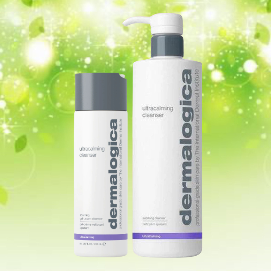 DERMALOGICA UltraCalming Cleanser 250 500 ML.ผลิตภัณฑ์ทำความสะอาดผิวเนื้อเจลครีมปราศจากสารซัลเฟตที่ทำให้ระคายเคือง