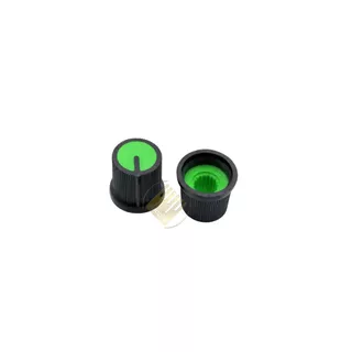Knob AG3 จุกปุ่มหมุนวอลลุ่ม ขนาด 11x14x15 mm. แกนเฟือง 6 มิล ใช้กับเครื่องขยายเสียง ปรับเสียง