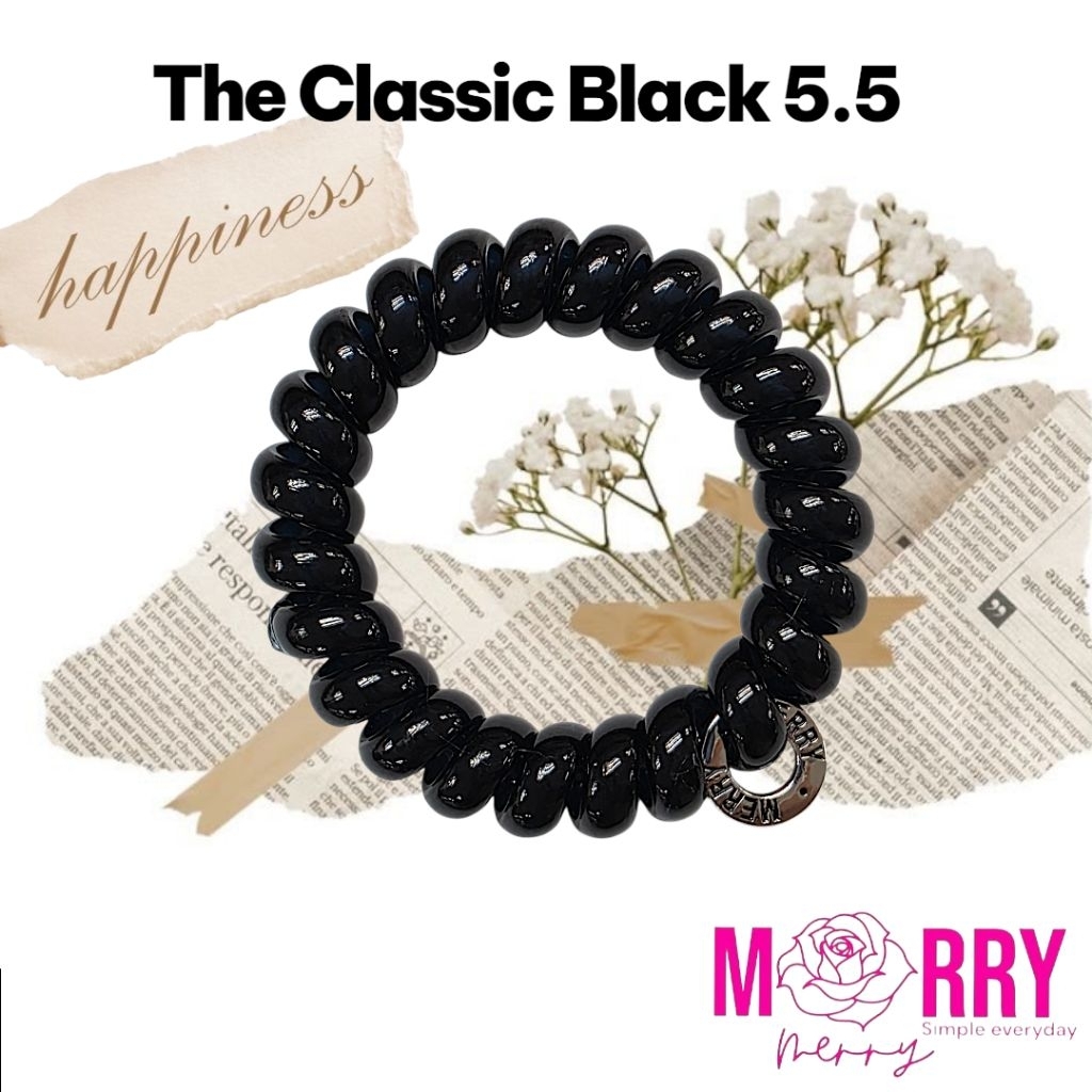 ยางรัดผม Merry merry รุ่น The Classic Black : 5.5