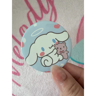 กระจกกลมพกพาขนาด 7*7 cm พร้อมส่งจากไทย