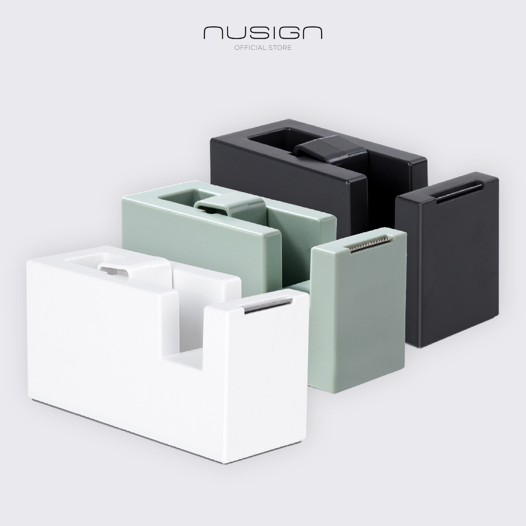 (Nusign) แท่นตัดเทป รุ่น NS121 มีแผ่นกันลื่น ตัดเทปง่าย (5สี)(จำหน่าย 1 ชิ้น)