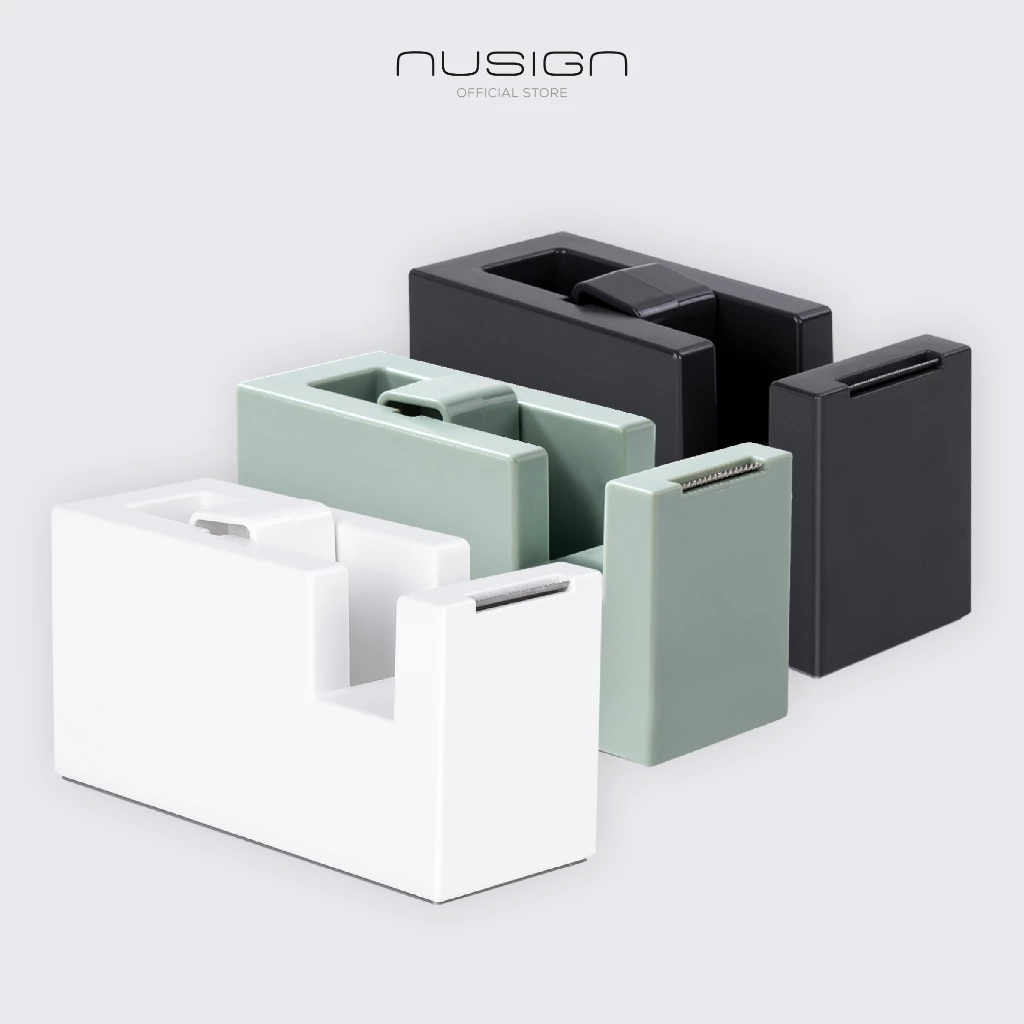 (Nusign) แท่นตัดเทป รุ่น NS121 มีแผ่นกันลื่น ตัดเทปง่าย (5สี)(จำหน่าย 1 ชิ้น)