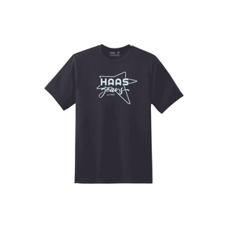 haas เสื้อยืดคอกลม Unisex สกรีน haas Jeans SBSK2766