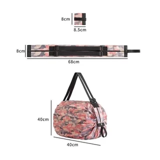 (B-2909)🔥พร้อมส่ง กระเป๋าผ้า พับได้ ใส่ช้อปปิ้ง ถุงช็อปปิ้ง กระเป๋าถือ กระเป๋าช้อปปิ้ง อเนกประสงค์ พกพาสะดวก ผ้าไนล่อน