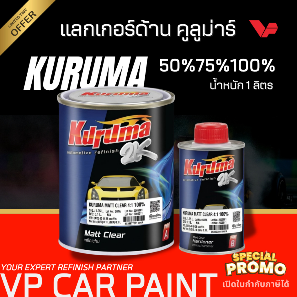 TOA คูลูม่าร์ ระดับความด้าน 50% 75% 100% แลกเกอร์ด้าน แล็กเกอร์ด้านรถยนต์ แลคเกอร์ด้าน ผิวเปลือกไข่ ผิวด้าน