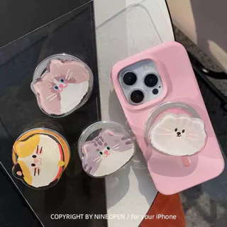 (ส่งทันที!) Supercase | ขาตั้งมือถือ แม่เหล็ก แถมแผ่นแม่เหล็ก Griptok Popsocket กริ๊บท็อก หมา แมว