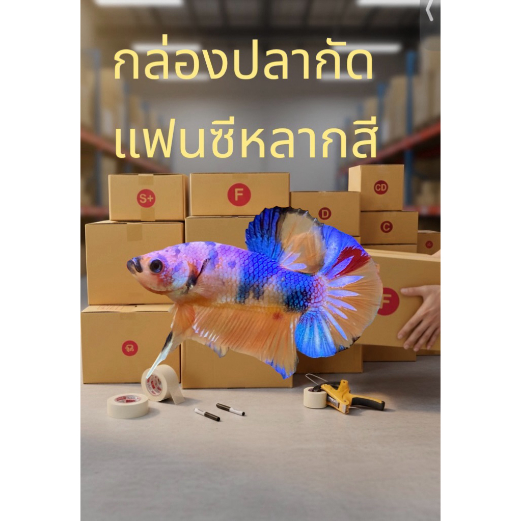 กล่องBettaแฟนซีหลากสี