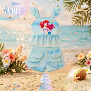 DISNEY PRINCESS : 070111 ชุดว่ายน้ำเด็กผู้หญิงลิขสิทธิ์แท้