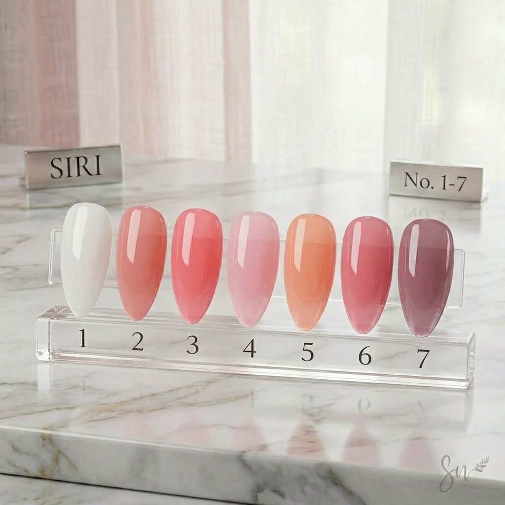 สีเจลไซรัปใส โทนชมพู นู้ด พีช แดง เกาหลี ทาง่าย เงาฉ่ำ SIRIMONGKOL Syrup Gel No.1–20