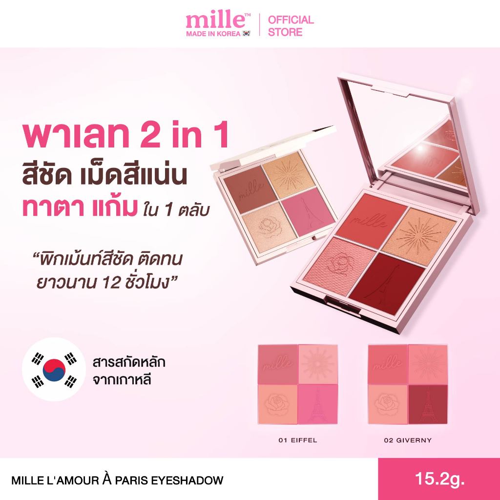 MILLE L'Amour À Paris Blusher มิลเล่ เลอมูร์ อา ปารีส บลัชเชอร์