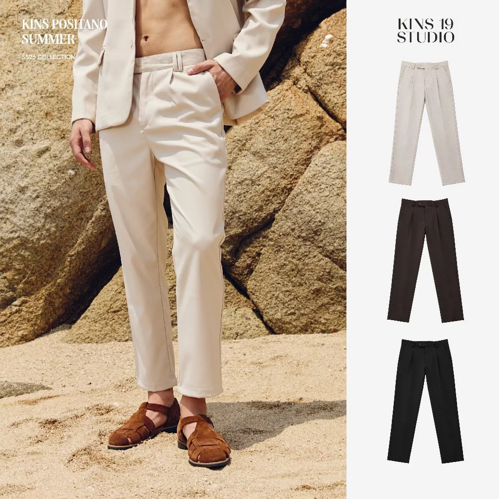 KINS 19 STUDIO | KINS Premium Signature Straight-leg Trousers กางเกงขายาวคินส์ [KN230]